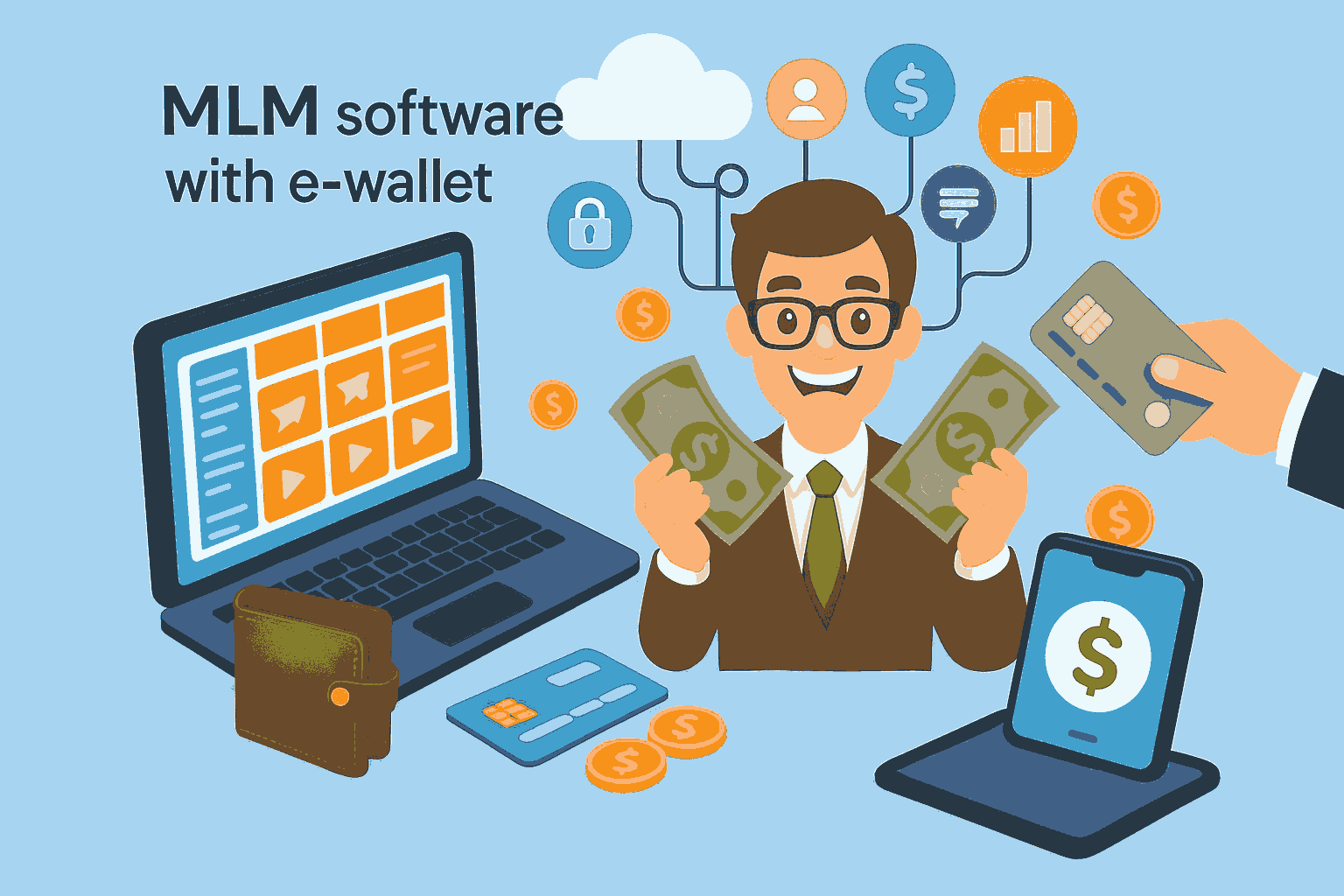 MLM software with e-wallet
